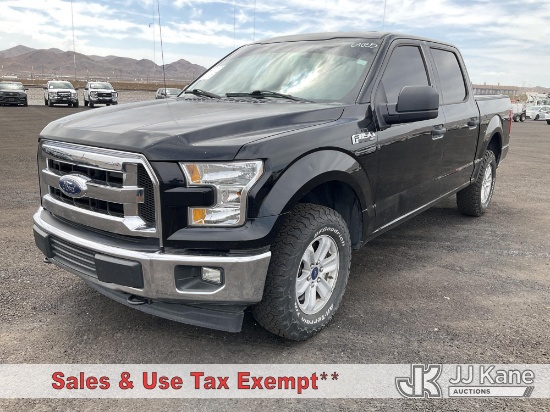 (Las Vegas, NV) 2017 Ford F-150 Crew-Cab Pickup Truck Runs & Moves) (Dash Warning Indicators On) (Se