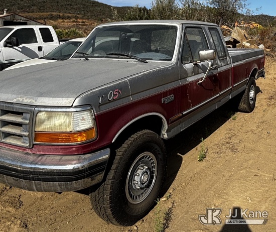 (San Marcos, CA) 1994 Ford F-250 Extended-Cab Pickup Truck Not Running, Condition Unknown