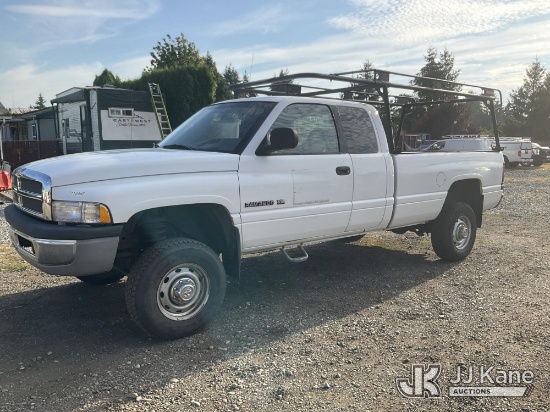 (Tacoma, WA) 2001 Dodge Ram 2500 Extended-Cab Pickup Truck Runs & Moves) (Dash Warning Indicators On