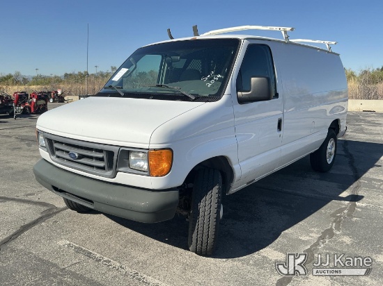 (Salt Lake City, UT) 2007 Ford E250 Cargo Van Runs & Moves) (Dash Warning Indicator On