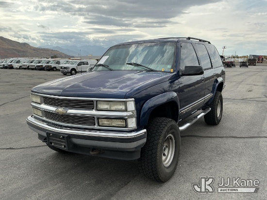 (Salt Lake City, UT) 1999 Chevrolet Tahoe 4x4 4-Door Sport Utility Vehicle Runs & Moves