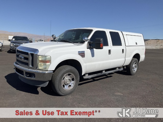 (Las Vegas, NV) 2008 Ford F350 4x4 Crew-Cab Pickup Truck Runs & Moves