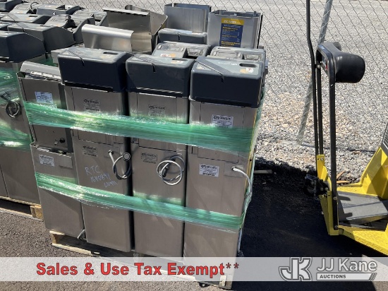 (Las Vegas, NV) Pallet of genfare fare boxes (Condition unknown) NOTE: This unit is being sold AS IS