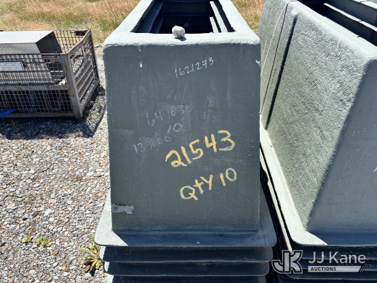 (Post Falls, ID) Fiberglass Tubs One Stack of 10 per lot. Dimensions are 64 inches x 24 inches x 18
