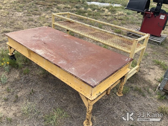 (Colorado Springs, CO) Machining Table - Metal/Steel 80in Long X 36in Wide Operates