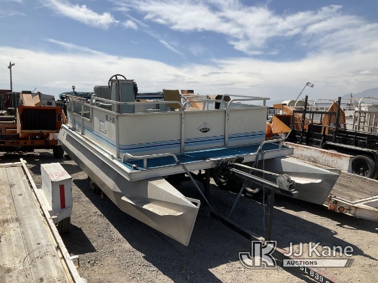 (Perris, CA) 1987 ERCOA Commodore Pontoon Boat, To Be Sold With Trailer, Item ID 1446259(Equipment &