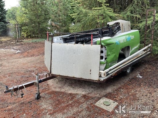 (Hayden, ID) Shopmade S/A Material Trailer, Loaded With Assorted Salvage Pickup Truck Parts: (2) Tru