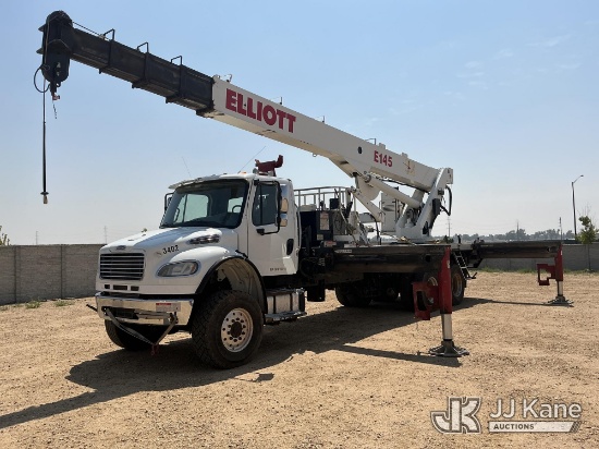 (Fort Lupton, CO) Elliott E145, Sign Crane Platform Lift rear mounted on 2016 Freightliner M2 106 T/