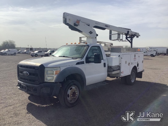 (Phoenix, AZ) Versalift TEL29NE, Telescopic Non-Insulated Bucket Truck mounted behind cab on 2012 Fo