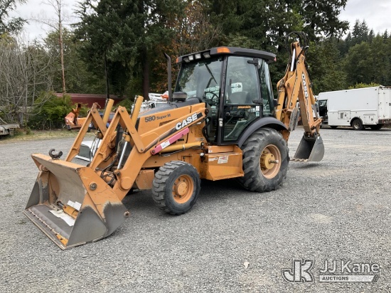 (Eatonville, WA) 2003 Case 580SM Tractor Loader Backhoe Runs, Moves & Operates