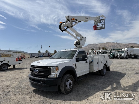 (Sparks, NV) Altec AT238-P, Articulating & Telescopic Bucket mounted behind cab on 2022 Ford F-550 B