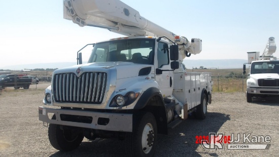 (Casper, WY) Altec AM55, Over-Center Material Handling Bucket Truck rear mounted on 2021 Internation