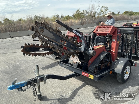 (Salt Lake City, UT) Toro TRX-16 Walk-Behind Crawler Trencher, Trailer is Non-Titled Runs