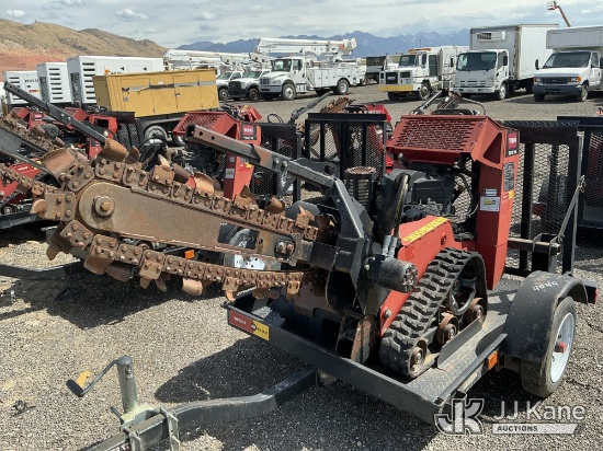 (Salt Lake City, UT) Toro TRX-16 Walk-Behind Crawler Trencher, Trailer is Non-Titled Runs