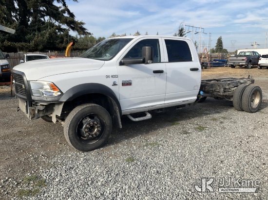 (Eatonville, WA) 2012 Dodge Ram 5500 Crew-Cab Chassis Runs & Moves) (Engine Performance Concerns-Lim