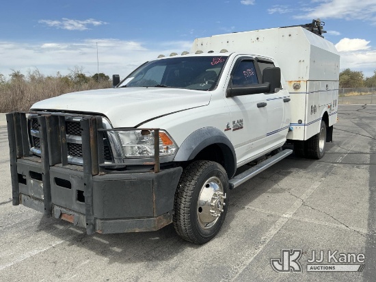 (Salt Lake City, UT) 2015 Ram 4500 4x4 Enclosed High-Top Service Truck Not Running, Condition Unknow