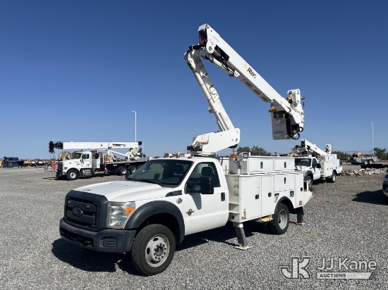 (Marana, AZ) Altec AT40-M, Articulating & Telescopic Material Handling Bucket Truck mounted behind c
