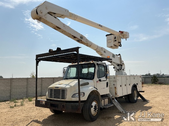 (Fort Lupton, CO) Altec AA755MH, Material Handling Bucket Truck rear mounted on 2015 Freightliner M2