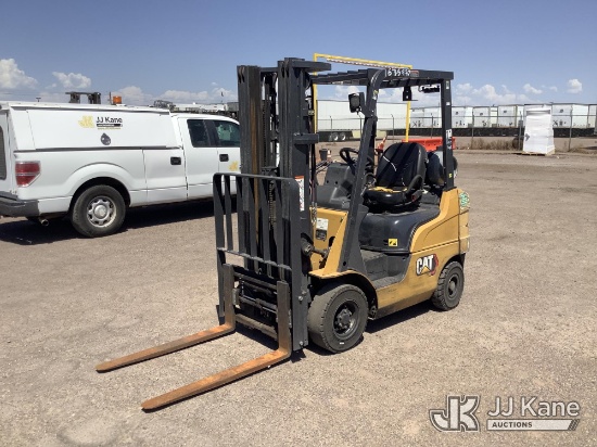 (Phoenix, AZ) 2022 Caterpillar GP18N Pneumatic Tired Forklift Runs, Moves & Operates