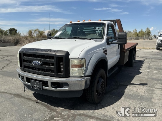 (Salt Lake City, UT) 2009 Ford F550 4x4 Flatbed Truck Runs & Moves