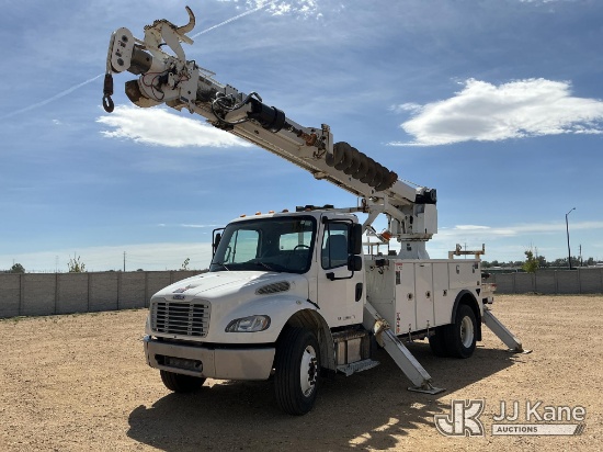 (Fort Lupton, CO) Altec DC47TR, Digger Derrick rear mounted on 2020 Freightliner M2-106 Utility Truc