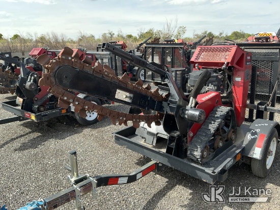 (Salt Lake City, UT) Toro TRX-16 Walk-Behind Crawler Trencher, Trailer is Non-Titled Not Running, Co