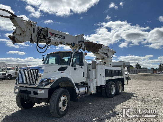 (Portland, OR) Telelect General, Digger Derrick rear mounted on 2014 International 7400 T/A Flatbed/
