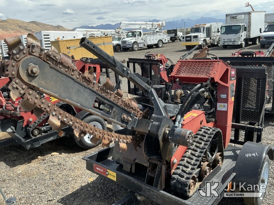 (Salt Lake City, UT) Toro TRX-16 Walk-Behind Crawler Trencher, Trailer is Non-Titled Runs