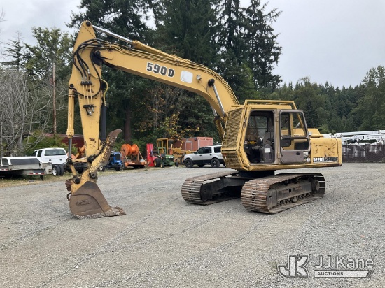 (Eatonville, WA) 1995 John Deere 590D Hydraulic Crawler Excavator Runs, Moves & Operates