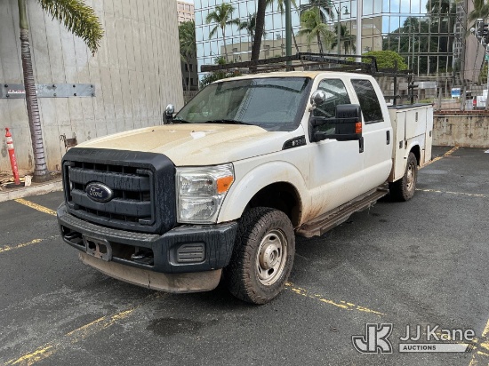 (Honolulu, HI) 2012 Ford F-250 SD Crew-Cab Service Truck, Miscellaneous Items In Bed Of Truck Not In