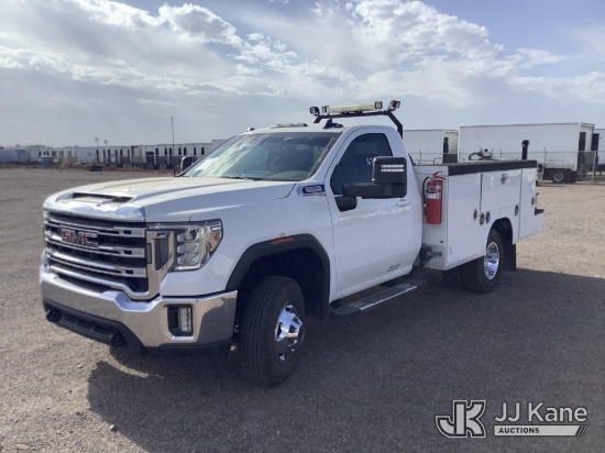 (Phoenix, AZ) 2021 GMC Sierra 3500HD 4x4 Service Truck Runs & Moves