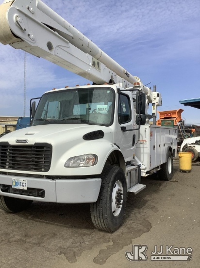 (Fresno, CA) Altec AA55, Material Handling Bucket Truck rear mounted on 2022 Freightliner M2 Utility