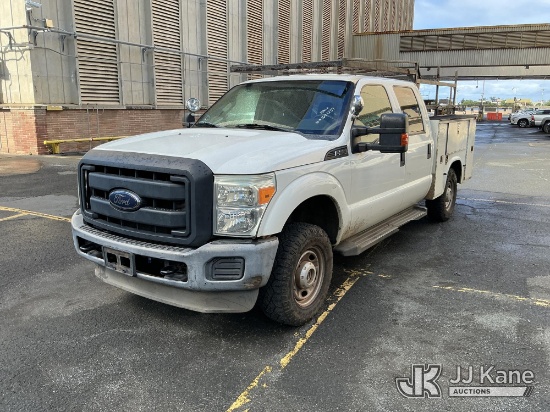 (Honolulu, HI) 2012 Ford F250 4x4 Crew-Cab Service Truck Runs & Moves