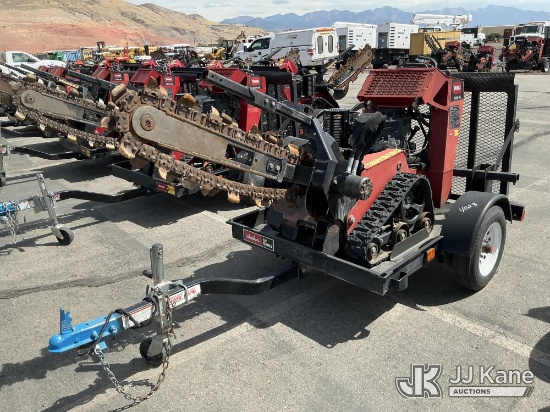 (Salt Lake City, UT) Toro TRX-16 Walk-Behind Crawler Trencher, Trailer is Non-Titled Runs