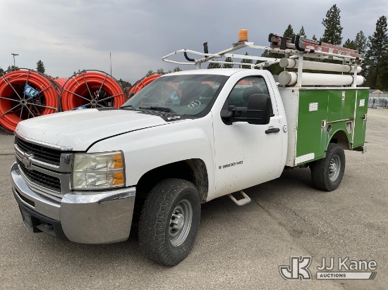 (Hayden, ID) 2008 Chevrolet Silverado 3500HD Enclosed Service Truck Runs & Moves) (Engine Performanc