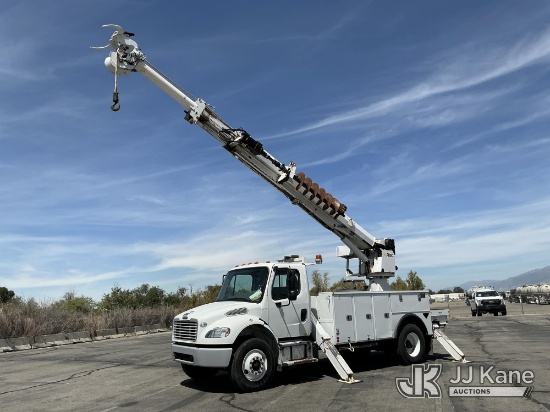 (Salt Lake City, UT) Altec DC47TR, Digger Derrick rear mounted on 2018 Freightliner M2-106 Utility T
