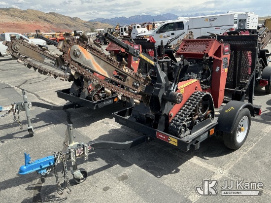 (Salt Lake City, UT) Toro TRX-16 Walk-Behind Crawler Trencher, Trailer is Non-Titled Runs