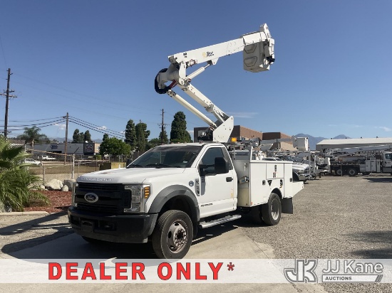 (Pomona, CA) Altec AT37G, Articulating & Telescopic Bucket Truck mounted behind cab on 2019 Ford F-5