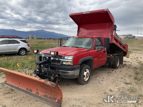 (Colorado Springs, CO) 2004 Chevrolet Silverado 3500 Dump Truck Runs, Moves & Dump Operates