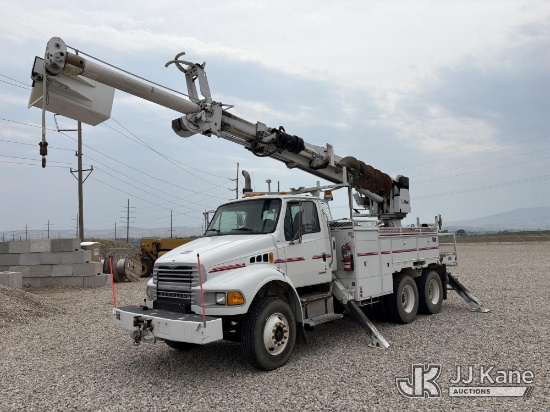 (Sheridan, WY) Altec DM45TR, Digger Derrick rear mounted on 2006 Sterling Acterra T/A Utility Truck,