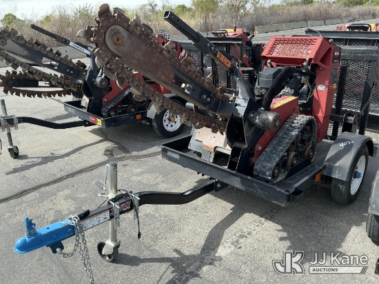 (Salt Lake City, UT) Toro TRX-16 Walk-Behind Crawler Trencher, Trailer is Non-Titled Runs
