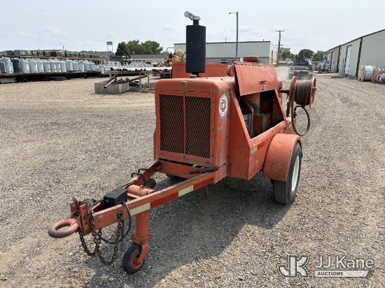 (Glendive, MT) 1971 Gardner Denver SP150GD Portable Air Compressor, Investor Utility Owned Runs & Op