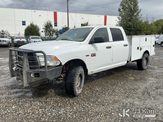 (Portland, OR) 2012 RAM 2500 4x4 Crew-Cab Service Truck Runs & Moves) (Engine Performance Concerns,
