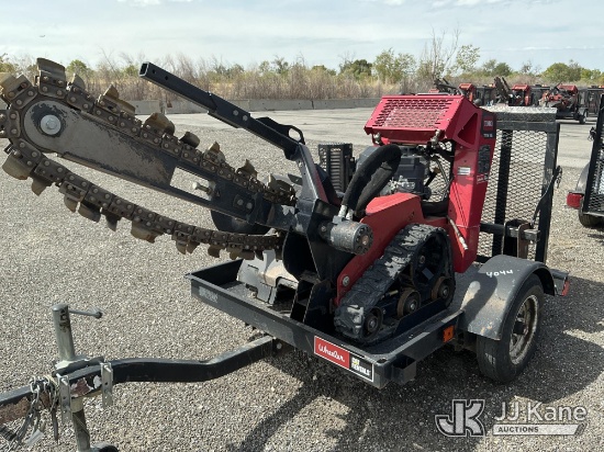 (Salt Lake City, UT) Toro TRX-16 Walk-Behind Crawler Trencher, Trailer is Non-Titled Runs