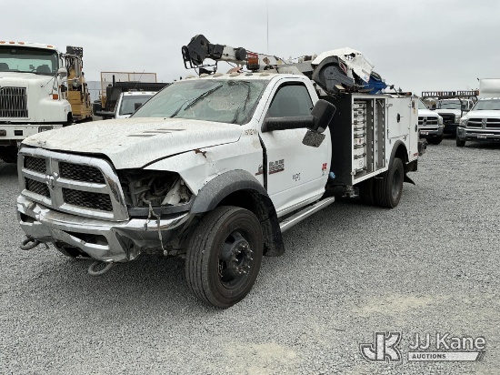 (Escondido, CA) 2016 RAM 5500 Service Truck, Crane Will Be Removed Runs & Moves) (Collision Issues