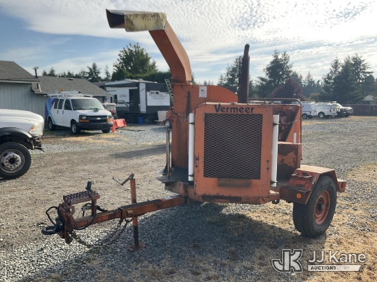 (Eatonville, WA) 1992 Vermeer 1250BC Chipper (12in Drum) Runs & Operates