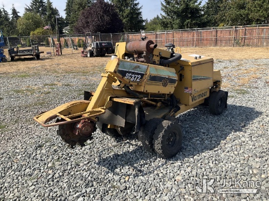 (Tacoma, WA) 2010 Vermeer SC372 Stump Grinder Runs, Moves & Operates
