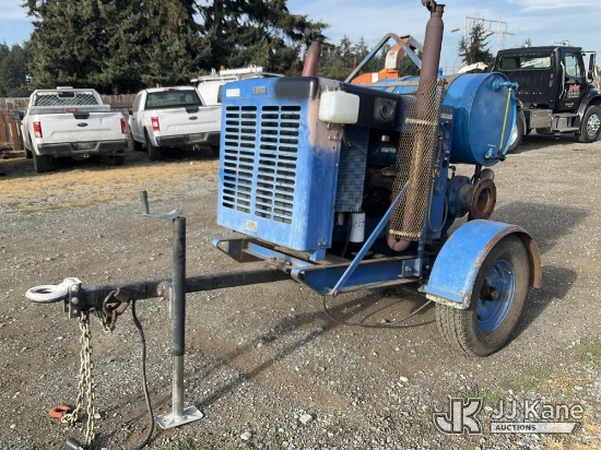(Eatonville, WA) 1973 Gorman Rupp Pump Trailer, Trailer Mounted Non Titled) (Not Running, Condition