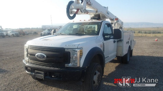 (Casper, WY) Altec AT40G, Articulating & Telescopic Bucket Truck mounted behind cab on 2019 Ford F55