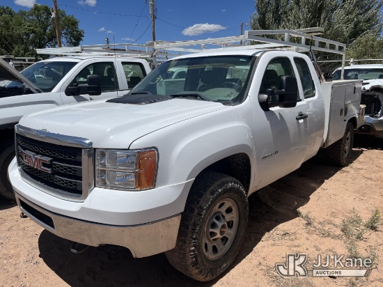 (Fort Defiance, AZ) 2012 GMC Sierra 2500HD 4x4 Extended-Cab Service Truck Not Running, Condition Unk